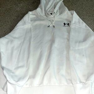 Off white color under armour hoodie